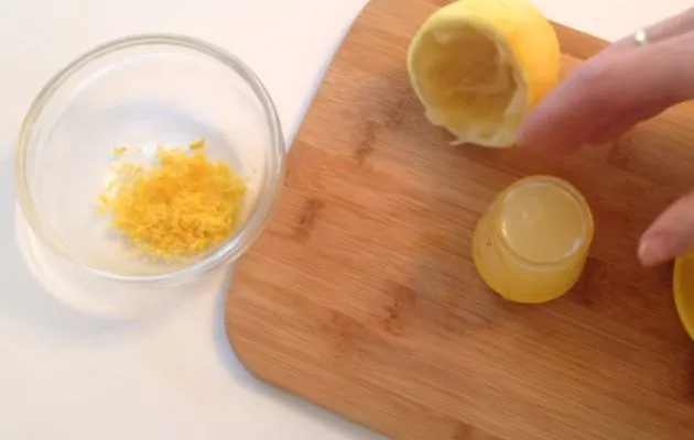 лимонная цедра и сок