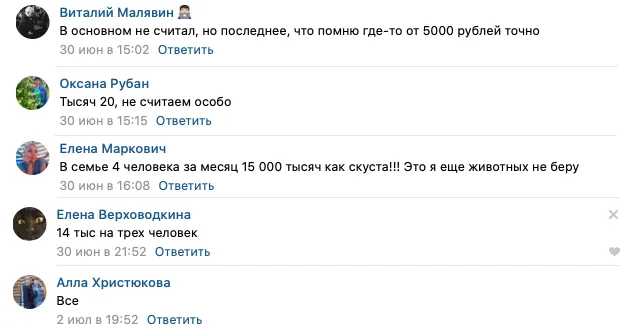 Кто-то тратит всё, а кто-то укладывается в 14 000 рублей на троих 