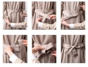 5 Способов красиво завязать пояс на пальто и не только