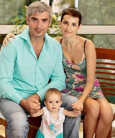 Андреев со своей супругой и дочерью