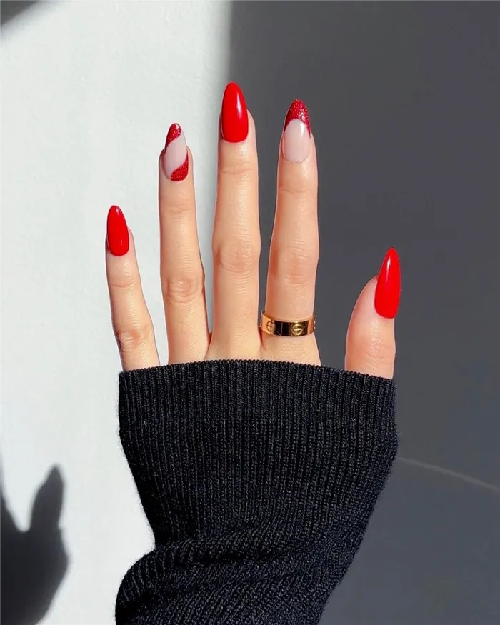 Дизайн ногтей миндалевидной формы 2022 – лучшие варианты маникюра, 70 фото-новинок