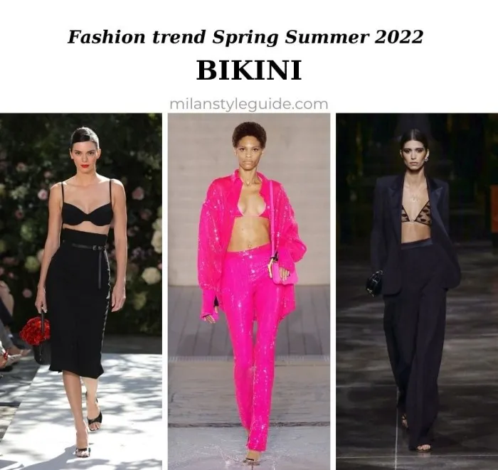 модные тренды женской одежды весна лето 2022 тренд бра бикини