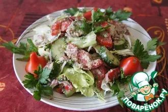 Рецепт: Салат из свежих овощей Глехурад