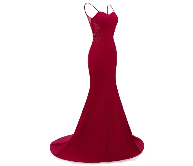 Красное платье-годе