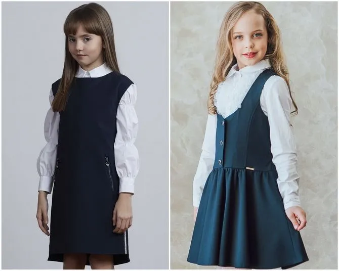 Модная школьная форма для девочек: стильные фото 2021-2022 года 11