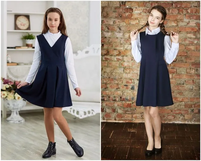 Модная школьная форма для девочек: стильные фото 2021-2022 года 10