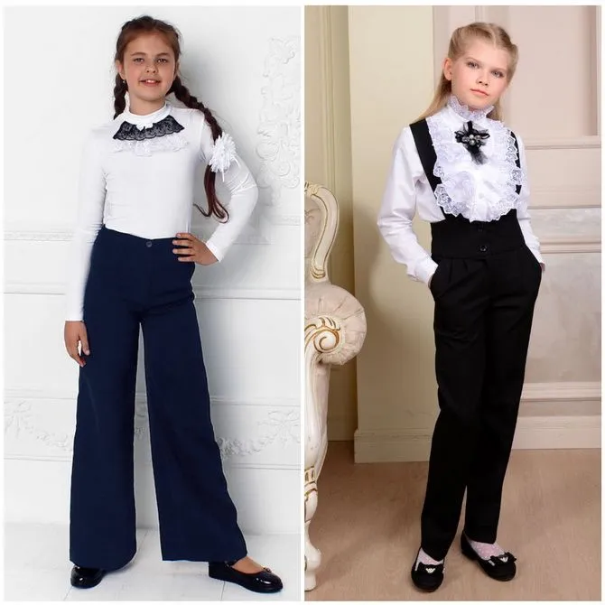 Модная школьная форма для девочек: стильные фото 2021-2022 года 13