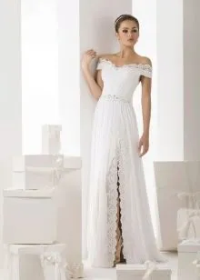 Свадебное платье от Васильков с кружевом