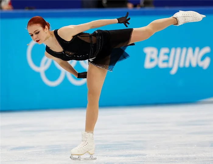 Александра Трусова в произвольной программе на Олимпиаде