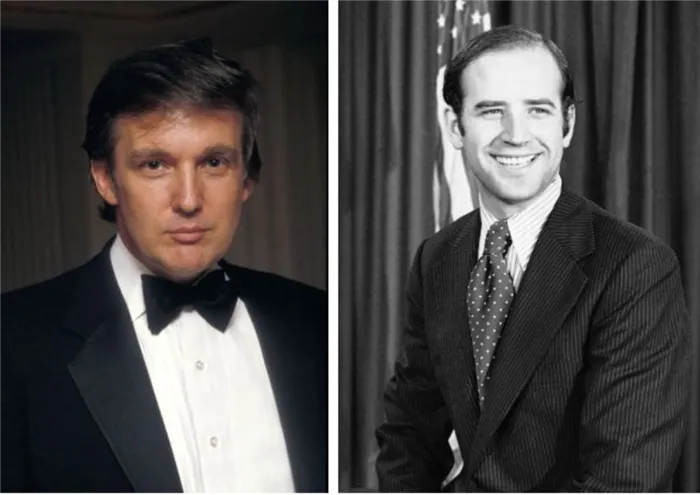 Оба харизматичны и симпатичны: как в молодости выглядели Дональд Трамп и Джо Байден (архивные фото)