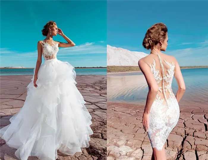 Красивые и модные свадебные платья 2022 года с фото