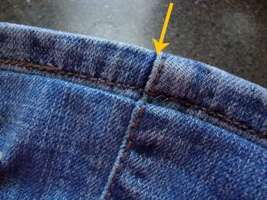Как укоротить джинсы и сохранить фабричный шов