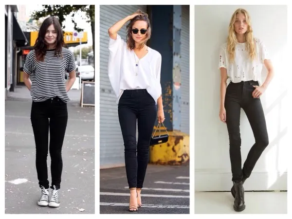 Чёрные джинсы женские с высокой талией. С чем носить, какие купить