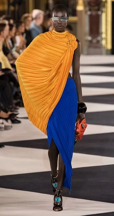 плиссированная юбка Balmain 2020