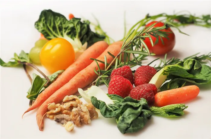 Полезная еда: овощи, фрукты, орехи