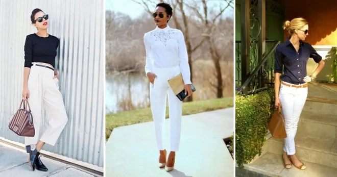 С чем носить белые брюки – модные образы для девушек и женщин
