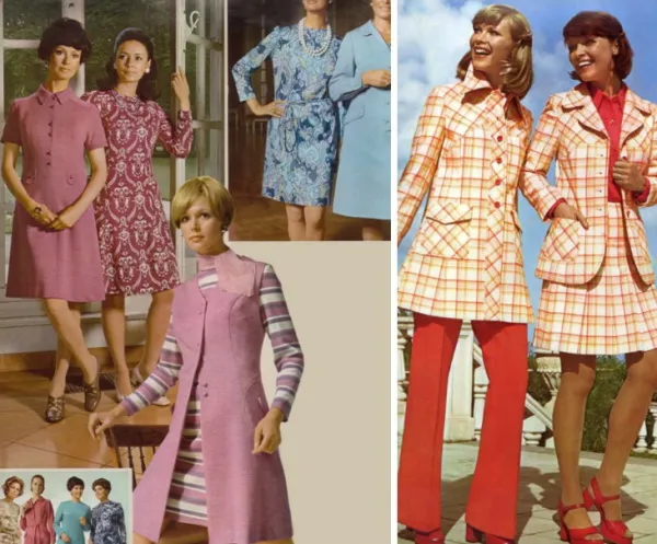 Мода 70-х годов для женщин. Фото СССР, Америка, Франция