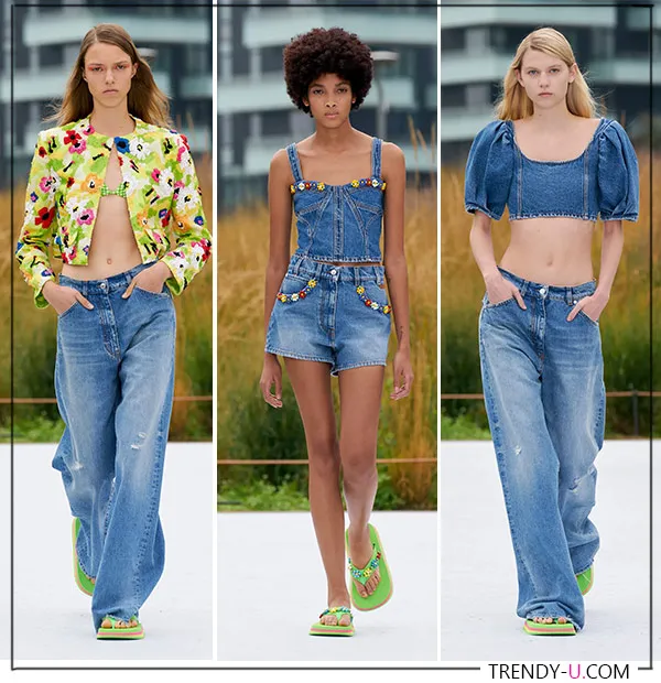 Джинсы и джинсовые шорты от MSGM весна-лето 2022
