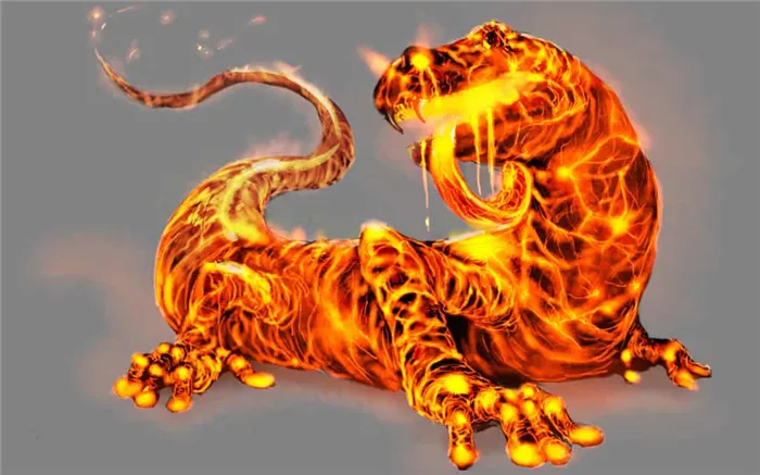 саламандра - символ стихии Огня 