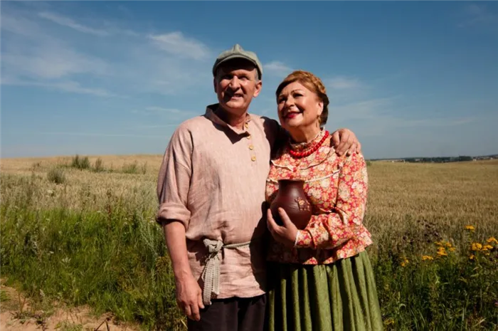 Фёдор Добронравов и Татьяна Кравченко в 7 сезоне сериала «Сваты» (2021)