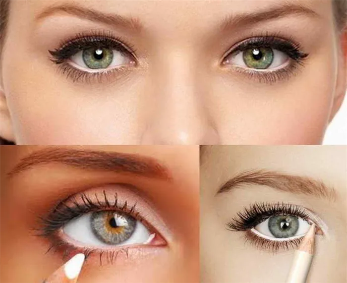 как увеличить глаза с помощью макияжа зеленые глаза