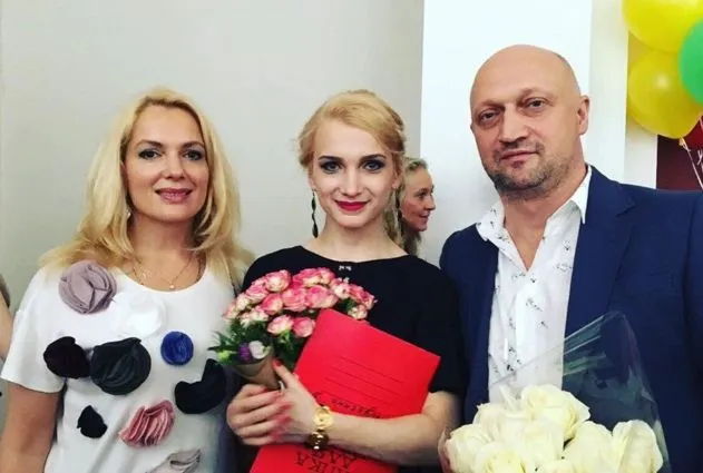 Мария Порошина, Полина Куценко (дочь) и Гоша Куценко