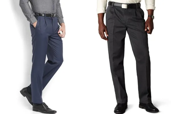 Мужские классические брюки с защипами
