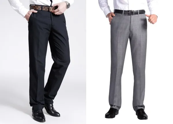 Мужские классические брюки без защипов