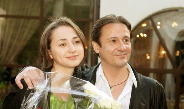 Олег Меньшиков и его жена Анастасия Чернова