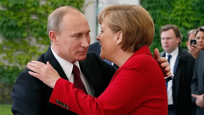 Ангела Меркель с Путиным