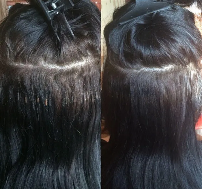 (+54 фото) Как выглядят волосы после снятия нарощенных волос