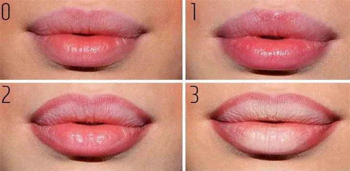 бархатные губы макияж