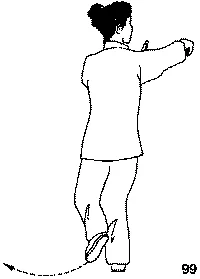 Тайцзицюань. 24 формы стиль Ян. Выпад влево и стойка на одной ноге. Возврат ноги и рука в виде крюка. 