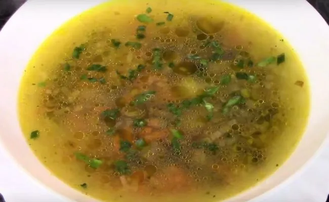 Суп с макаронами без мяса на грибном бульоне