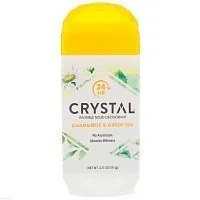 Дезодорант твёрдый невидимый, ромашка и зелёный чай / Crystal Body Deodorant 70 г, CRYSTAL