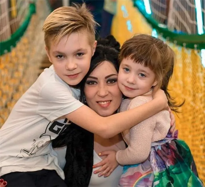 Дарья Воскобаева и дети