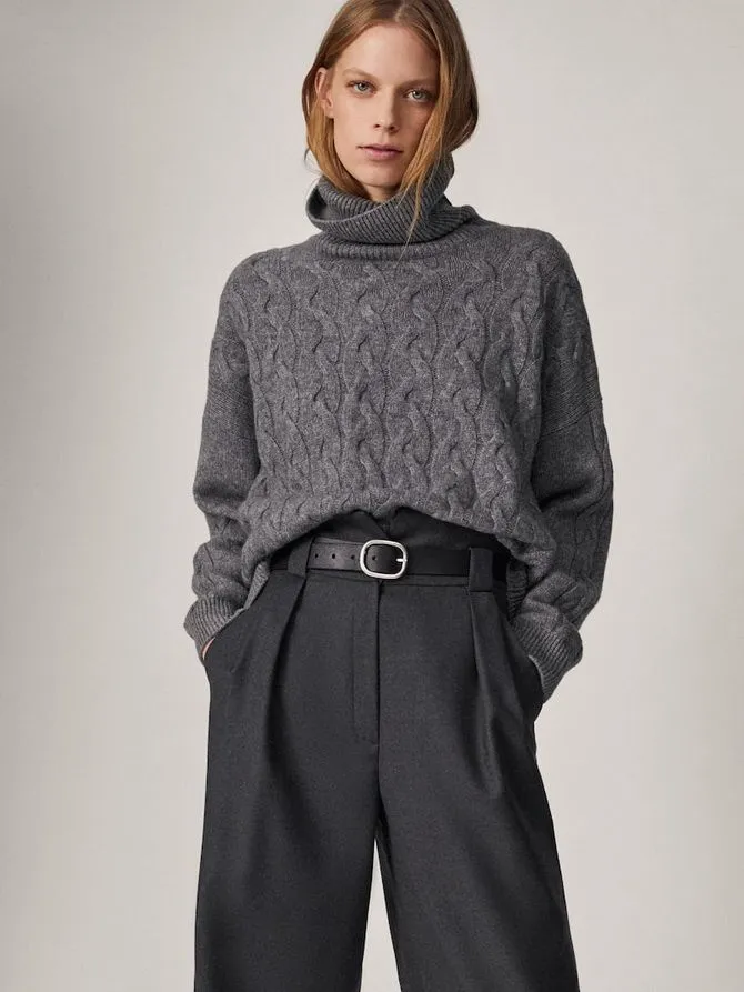 Шерстяные брюки — модный лук зимнего сезона 5