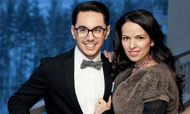 Тимур Родригез с женой