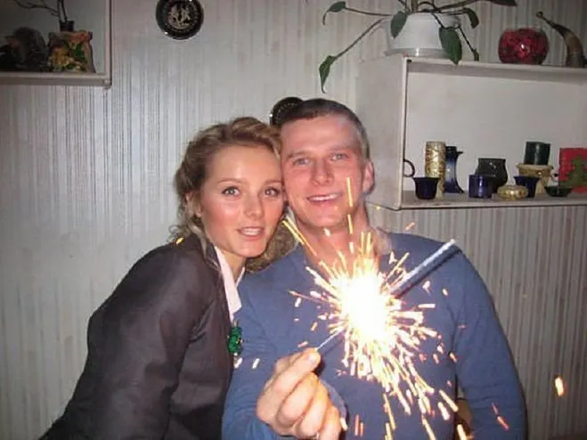Роман Курцын с женой