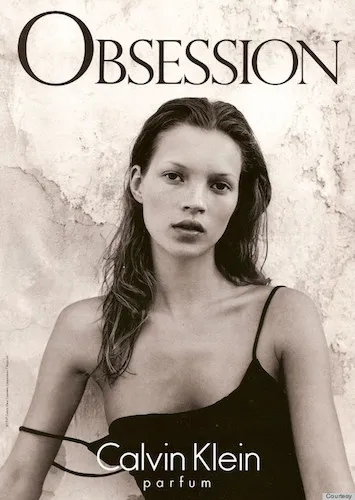 Кейт Мосс в рекламе Calvin Klein. 1993 год