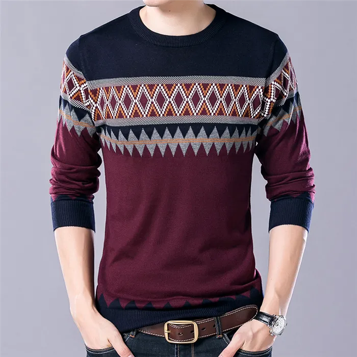 2017-new-autumn-fashion-brand-clothing-casual-sweater-o-neck-argyle-pattern-slim-fit-knitting-mens