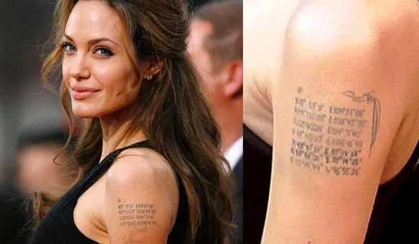 Татуировки Анджелины Джоли 