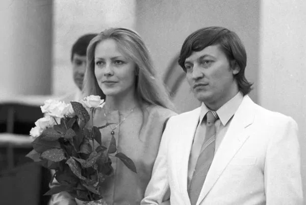 Шахматист Анатолий Карпов и его вторая жена Наталья Буланова