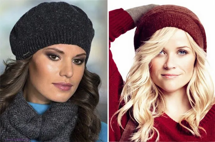 Модные женские вязаные шапки сезона зима 2020-2021 года