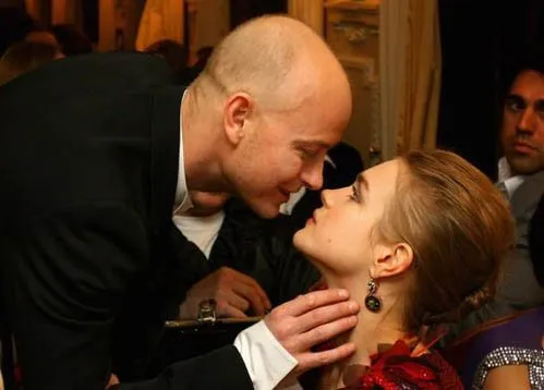 Наталья и Джастин в 2008 году в Москве на благотворительном