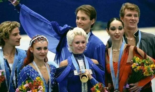 Оксана Грищук и Евгений Платов на Олимпиаде в Нагано