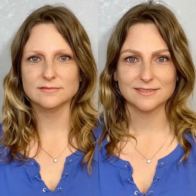 Брови меняют лицо: женщины до и после микроблейдинга - бесцветные 