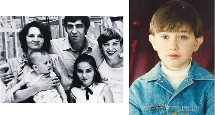 Таким был Павел Прилучный в детстве (на снимке слева – он на руках у матери)