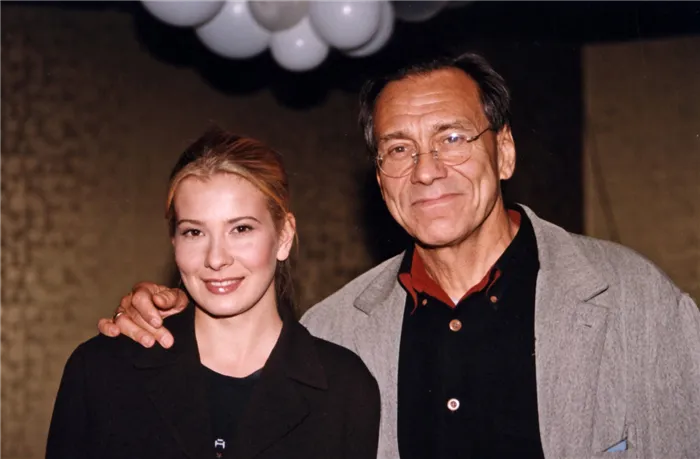 Юлия Высоцкая и Андрей Кончаловский в 90-е