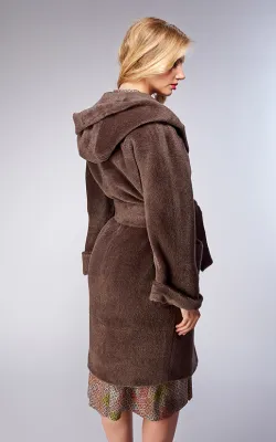 женское пальто из альпаки фото 12